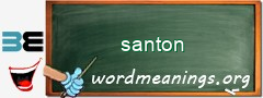 WordMeaning blackboard for santon